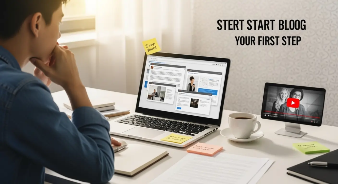 You watch a YouTube video