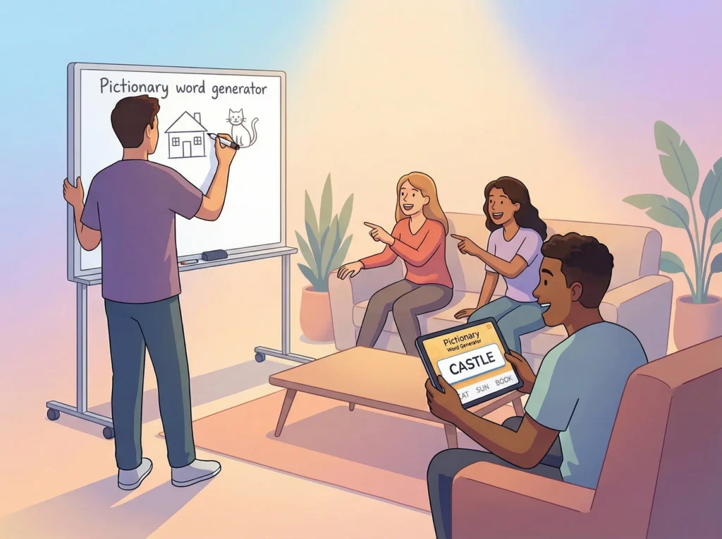 Pictionary Word Generator for Fun & Easy Game Play pictionary word generator