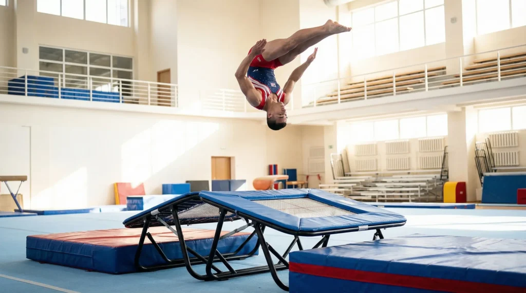 what is double mini trampoline